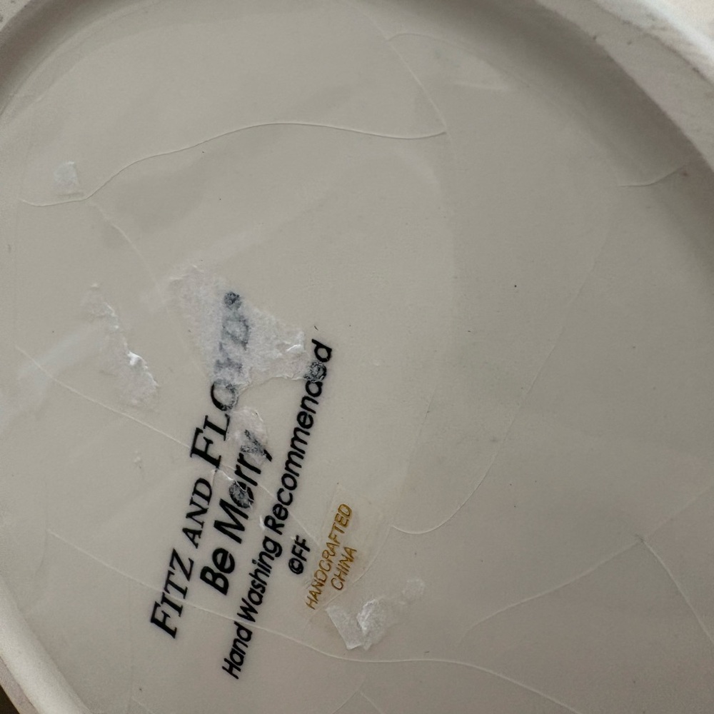 Fitz and Floyd Be Merry Ceramic Plate - Picture 8 of 9